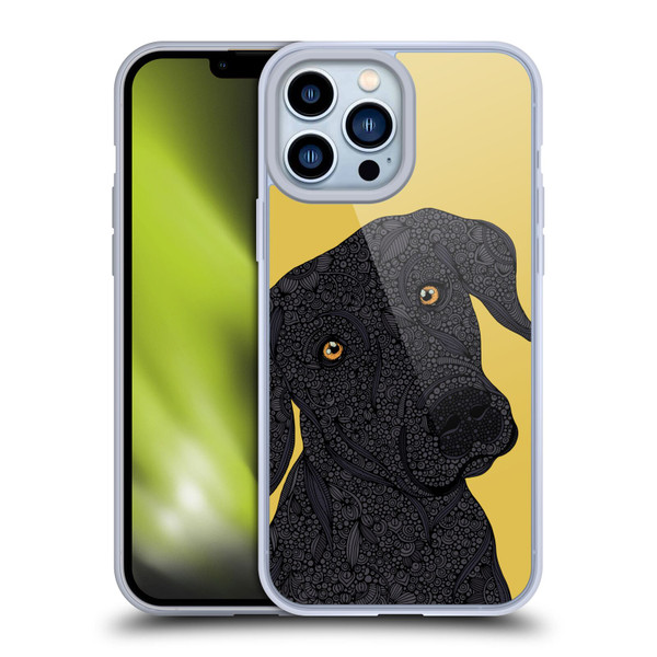 Valentina Dogs Black Labrador Soft Gel Case for Apple iPhone 13 Pro Max