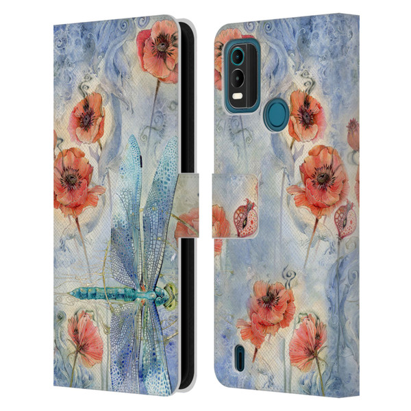 Stephanie Law Immortal Ephemera When Flowers Dream Leather Book Wallet Case Cover For Nokia G11 Plus