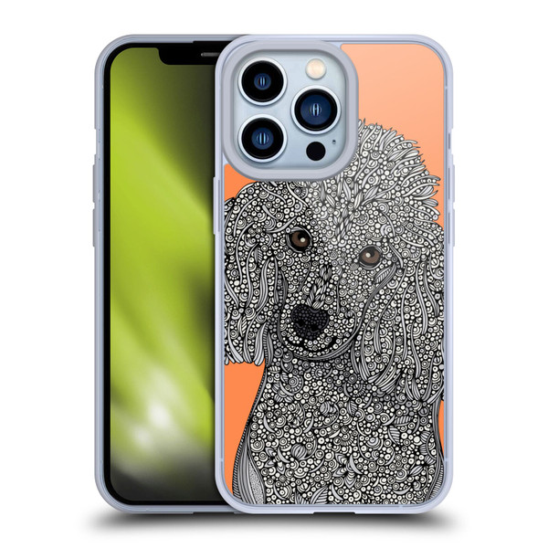 Valentina Dogs Poodle Soft Gel Case for Apple iPhone 13 Pro