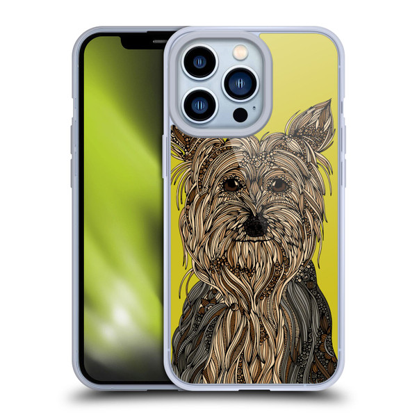 Valentina Dogs Yorkshire Terrier Soft Gel Case for Apple iPhone 13 Pro