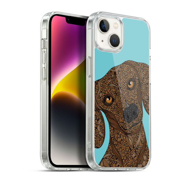 Valentina Dogs Dachshund Soft Gel Case for Apple iPhone 14 Plus & MagSafe