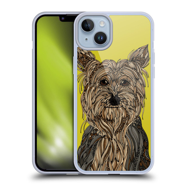 Valentina Dogs Yorkshire Terrier Soft Gel Case for Apple iPhone 14 Plus