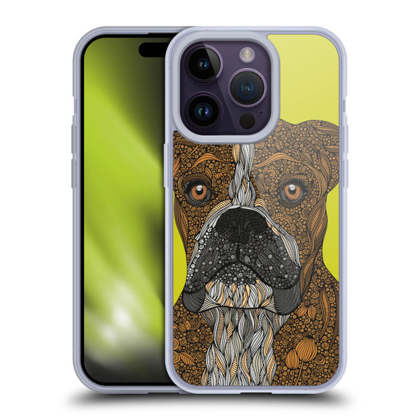 Valentina Dogs Boxer Soft Gel Case for Apple iPhone 14 Pro