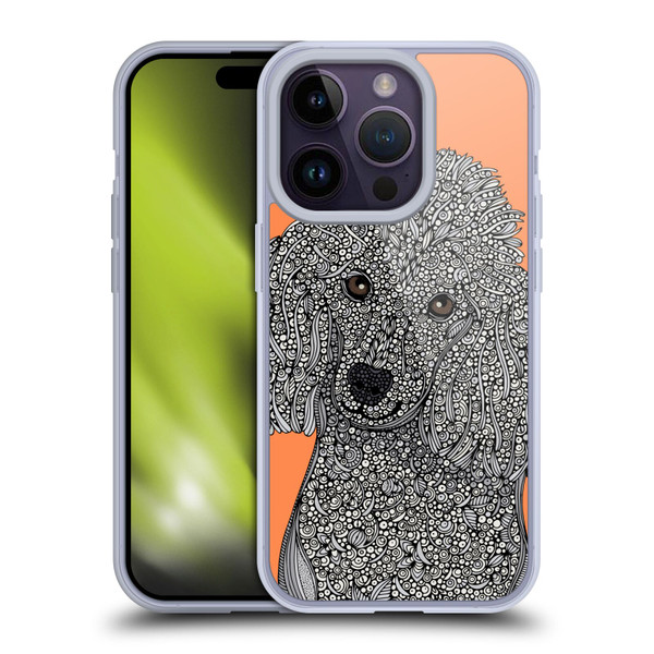 Valentina Dogs Poodle Soft Gel Case for Apple iPhone 14 Pro