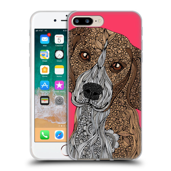 Valentina Dogs Beagle Soft Gel Case for Apple iPhone 7 Plus / iPhone 8 Plus