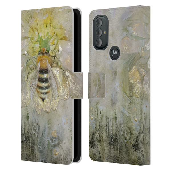 Stephanie Law Immortal Ephemera Bee Leather Book Wallet Case Cover For Motorola Moto G10 / Moto G20 / Moto G30