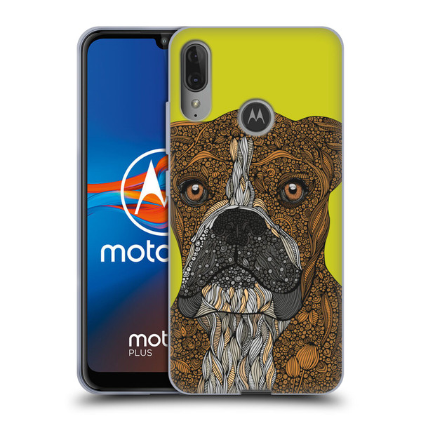 Valentina Dogs Boxer Soft Gel Case for Motorola Moto E6 Plus
