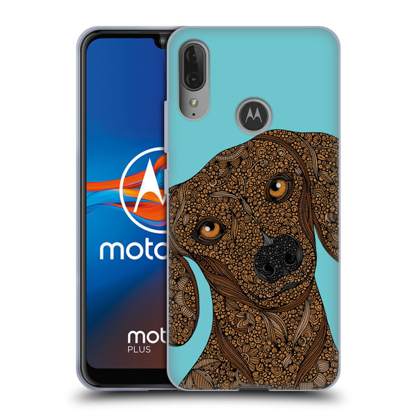 Valentina Dogs Dachshund Soft Gel Case for Motorola Moto E6 Plus