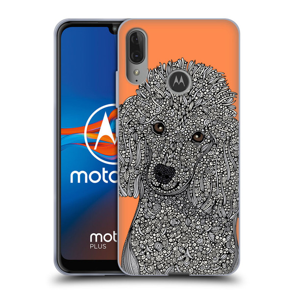 Valentina Dogs Poodle Soft Gel Case for Motorola Moto E6 Plus
