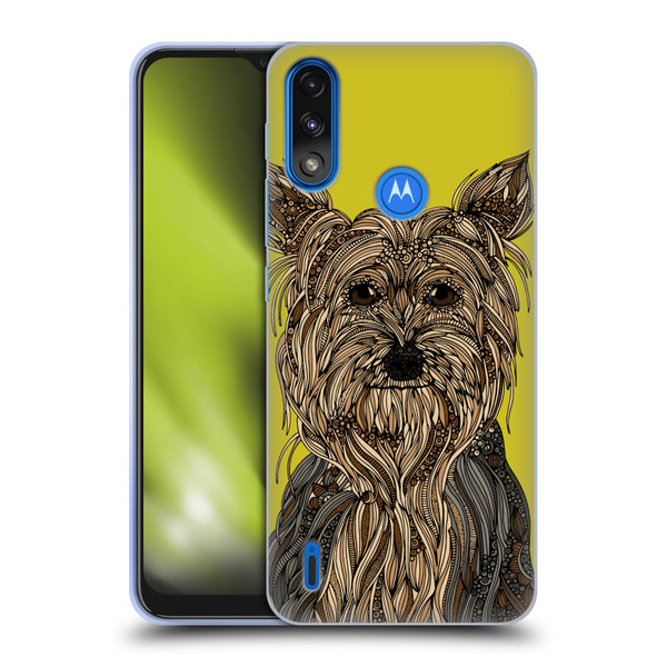 Valentina Dogs Yorkshire Terrier Soft Gel Case for Motorola Moto E7 Power / Moto E7i Power