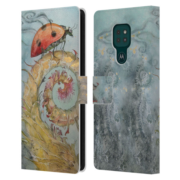 Stephanie Law Immortal Ephemera Ladybird Leather Book Wallet Case Cover For Motorola Moto G9 Play