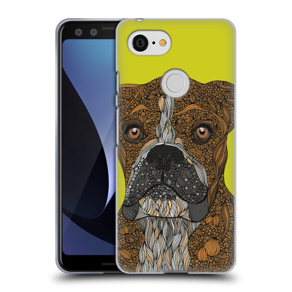 Valentina Dogs Boxer Soft Gel Case for Google Pixel 3