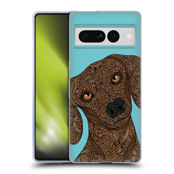 Valentina Dogs Dachshund Soft Gel Case for Google Pixel 7 Pro