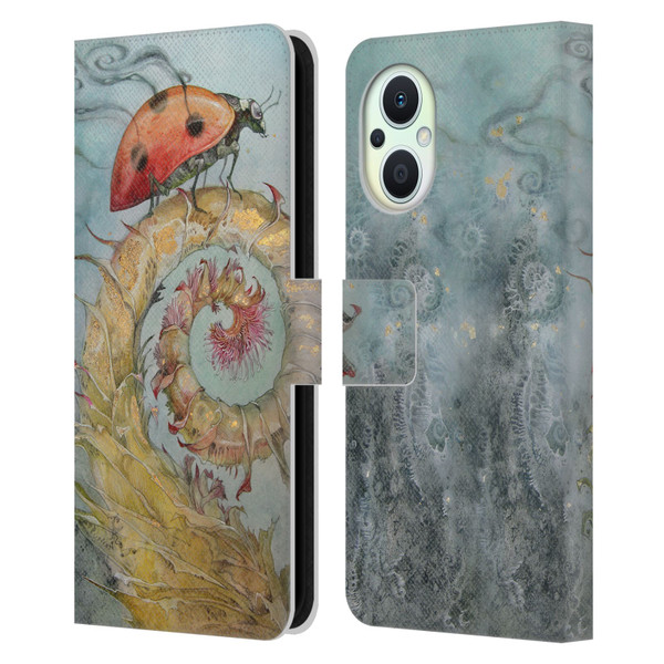 Stephanie Law Immortal Ephemera Ladybird Leather Book Wallet Case Cover For OPPO Reno8 Lite