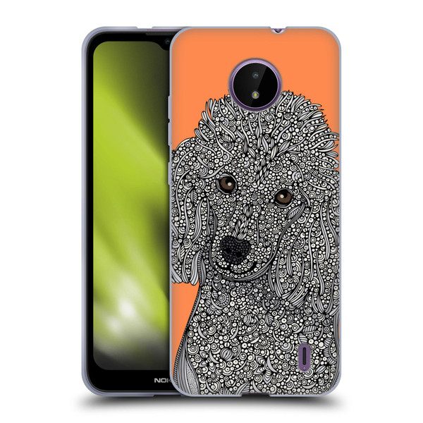 Valentina Dogs Poodle Soft Gel Case for Nokia C10 / C20