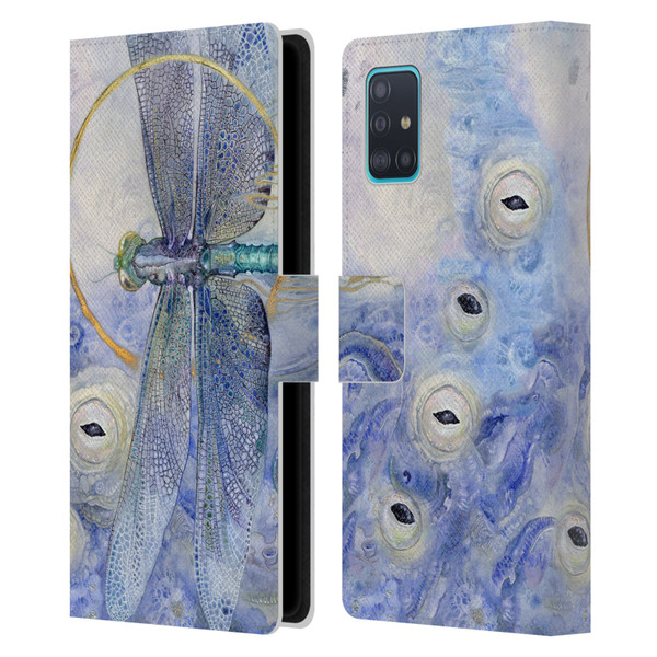 Stephanie Law Immortal Ephemera Dragonfly Leather Book Wallet Case Cover For Samsung Galaxy A51 (2019)