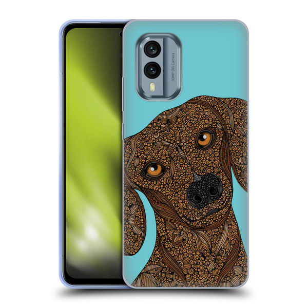 Valentina Dogs Dachshund Soft Gel Case for Nokia X30