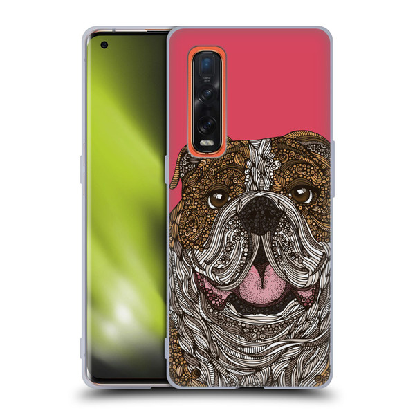 Valentina Dogs English Bulldog Soft Gel Case for OPPO Find X2 Pro 5G