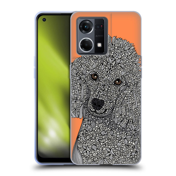 Valentina Dogs Poodle Soft Gel Case for OPPO Reno8 4G