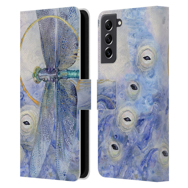 Stephanie Law Immortal Ephemera Dragonfly Leather Book Wallet Case Cover For Samsung Galaxy S21 FE 5G
