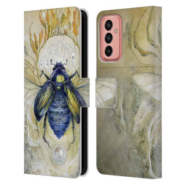 Stephanie Law Immortal Ephemera Scarab Leather Book Wallet Case Cover For Samsung Galaxy M13 (2022)