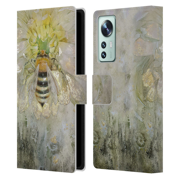 Stephanie Law Immortal Ephemera Bee Leather Book Wallet Case Cover For Xiaomi 12