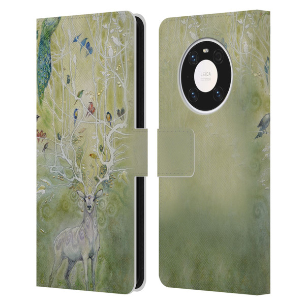 Stephanie Law Stag Sonata Cycle Deer 2 Leather Book Wallet Case Cover For Huawei Mate 40 Pro 5G