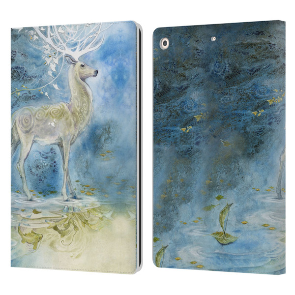 Stephanie Law Stag Sonata Cycle Deer Leather Book Wallet Case Cover For Apple iPad 10.2 2019/2020/2021