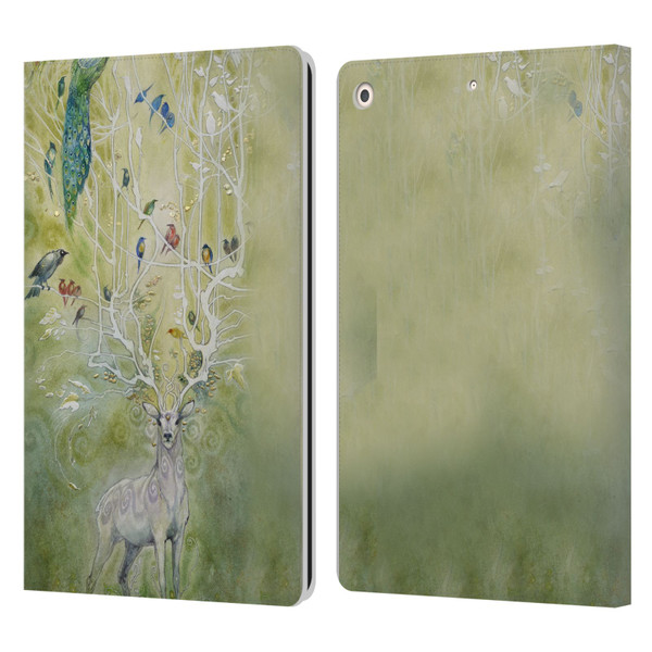 Stephanie Law Stag Sonata Cycle Deer 2 Leather Book Wallet Case Cover For Apple iPad 10.2 2019/2020/2021