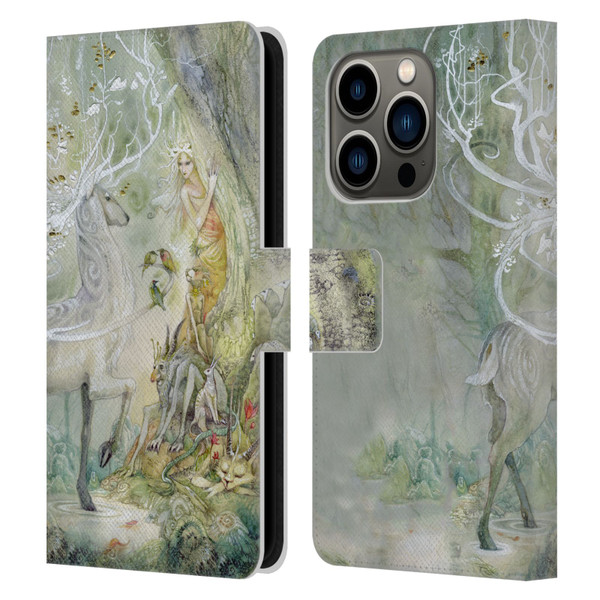 Stephanie Law Stag Sonata Cycle Scherzando Leather Book Wallet Case Cover For Apple iPhone 14 Pro