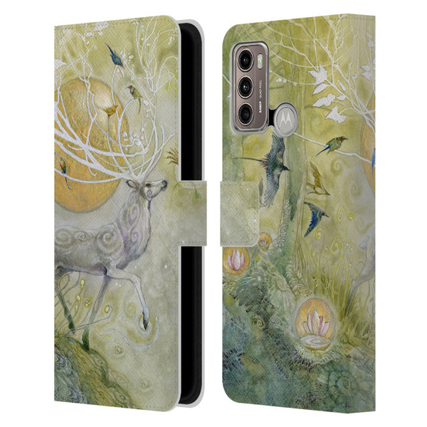 Stephanie Law Stag Sonata Cycle Allegro 2 Leather Book Wallet Case Cover For Motorola Moto G60 / Moto G40 Fusion