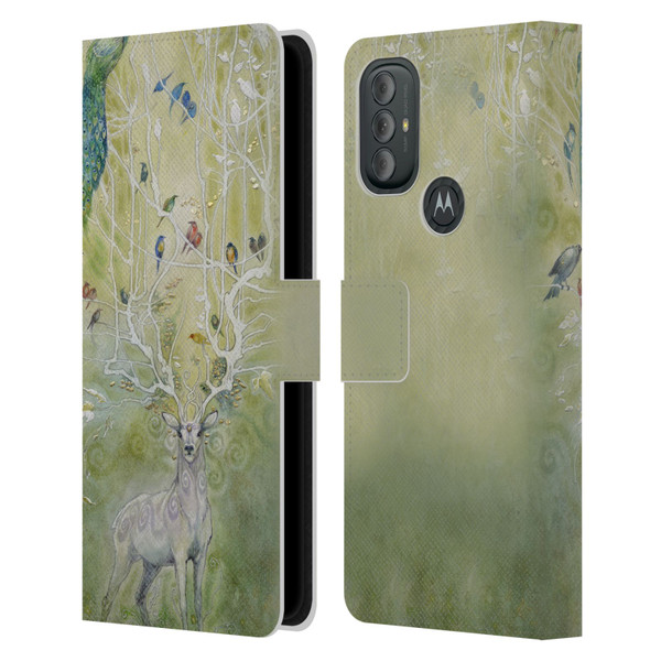 Stephanie Law Stag Sonata Cycle Deer 2 Leather Book Wallet Case Cover For Motorola Moto G10 / Moto G20 / Moto G30