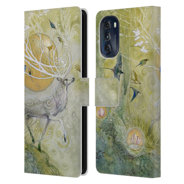 Stephanie Law Stag Sonata Cycle Allegro 2 Leather Book Wallet Case Cover For Motorola Moto G (2022)