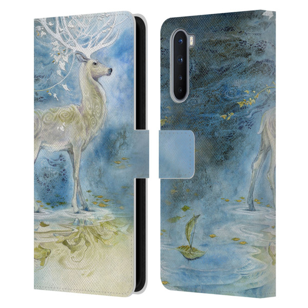 Stephanie Law Stag Sonata Cycle Deer Leather Book Wallet Case Cover For OnePlus Nord 5G