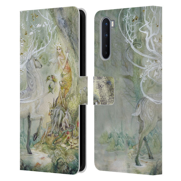 Stephanie Law Stag Sonata Cycle Scherzando Leather Book Wallet Case Cover For OnePlus Nord 5G