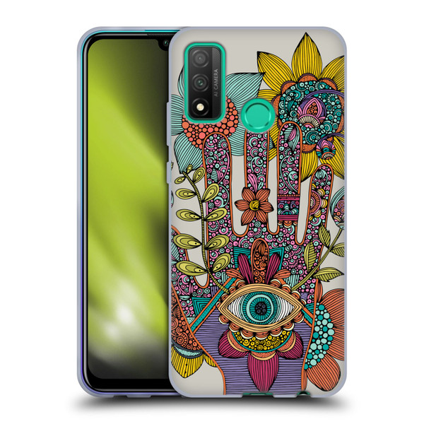 Valentina Symbols Illustration Hamsa Soft Gel Case for Huawei P Smart (2020)