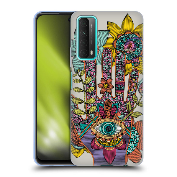 Valentina Symbols Illustration Hamsa Soft Gel Case for Huawei P Smart (2021)