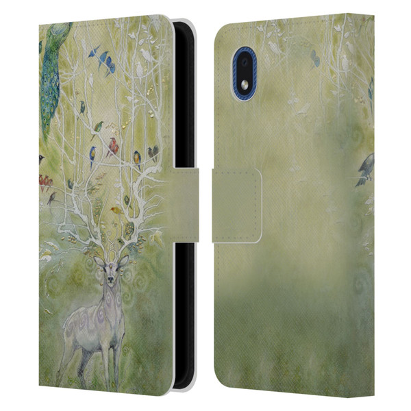 Stephanie Law Stag Sonata Cycle Deer 2 Leather Book Wallet Case Cover For Samsung Galaxy A01 Core (2020)