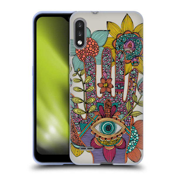 Valentina Symbols Illustration Hamsa Soft Gel Case for LG K22