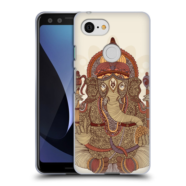 Valentina Symbols Illustration Ganesha Soft Gel Case for Google Pixel 3