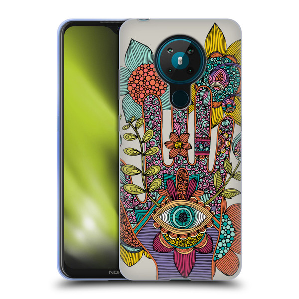 Valentina Symbols Illustration Hamsa Soft Gel Case for Nokia 5.3