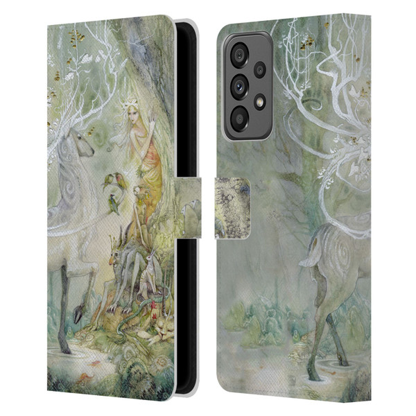 Stephanie Law Stag Sonata Cycle Scherzando Leather Book Wallet Case Cover For Samsung Galaxy A73 5G (2022)