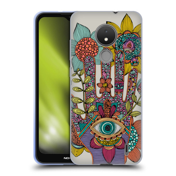 Valentina Symbols Illustration Hamsa Soft Gel Case for Nokia C21