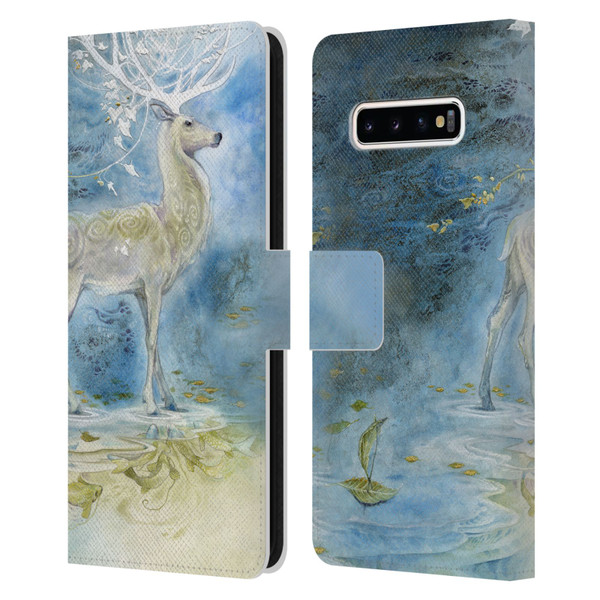 Stephanie Law Stag Sonata Cycle Deer Leather Book Wallet Case Cover For Samsung Galaxy S10+ / S10 Plus