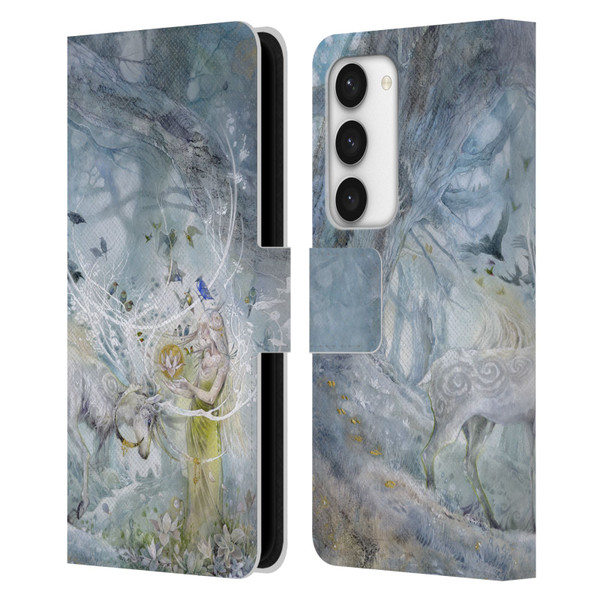 Stephanie Law Stag Sonata Cycle Resonance Leather Book Wallet Case Cover For Samsung Galaxy S23 5G
