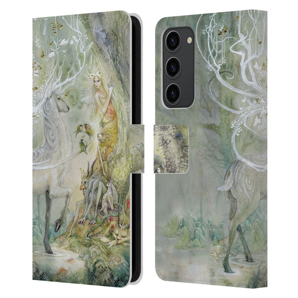 Stephanie Law Stag Sonata Cycle Scherzando Leather Book Wallet Case Cover For Samsung Galaxy S23+ 5G