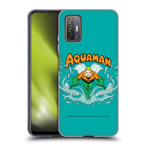 Aquaman DC Comics Fast Fashion Swim Soft Gel Case for HTC Desire 21 Pro 5G