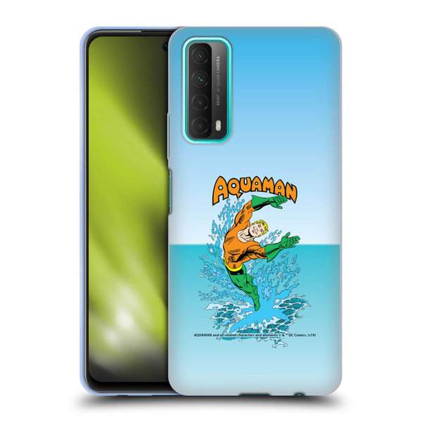 Aquaman DC Comics Fast Fashion Splash Soft Gel Case for Huawei P Smart (2021)