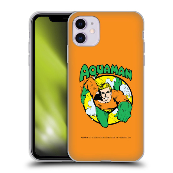 Aquaman DC Comics Fast Fashion Swim 2 Soft Gel Case for Apple iPhone 11