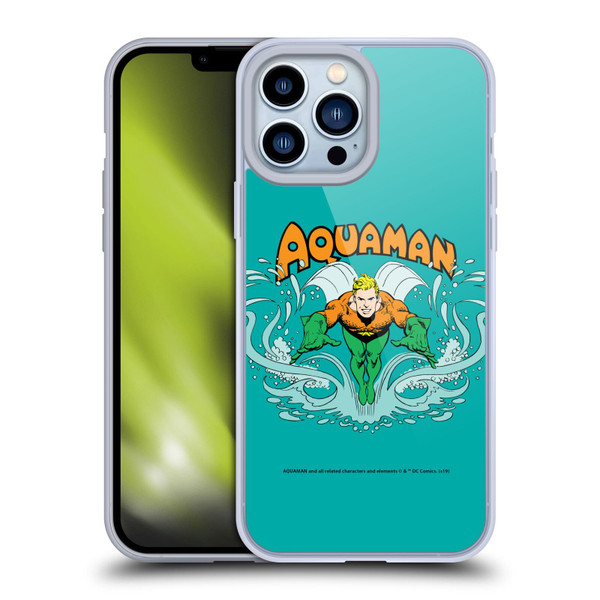 Aquaman DC Comics Fast Fashion Swim Soft Gel Case for Apple iPhone 13 Pro Max